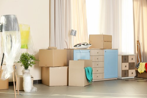 Removal van serving a West Hampstead residential move