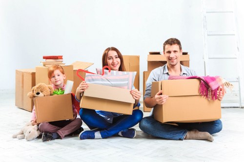 Office removals team planning a move in West Hampstead