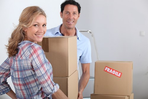 Local removals van supporting a flat move in West Hampstead