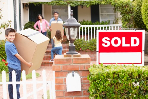Commercial movers assisting an office relocation in West Hampstead